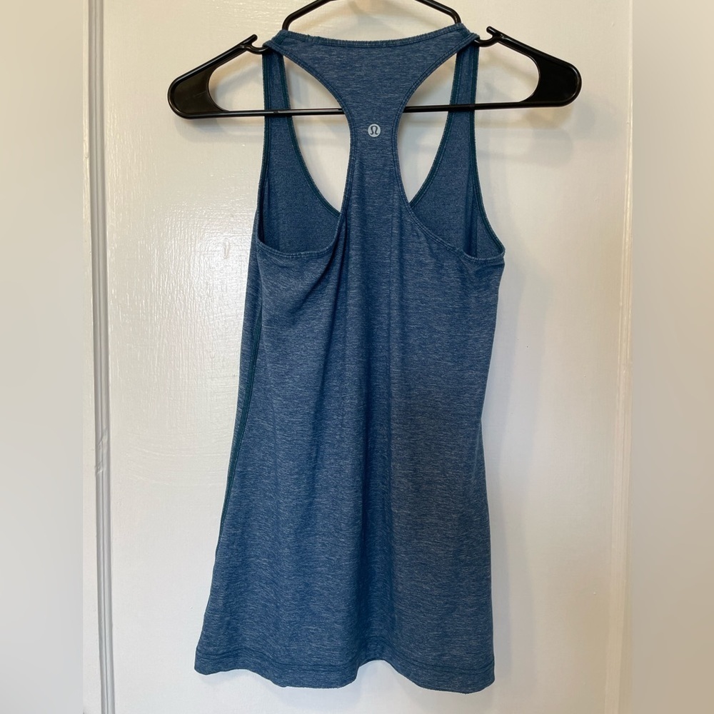 Lululemon Cool Racerback Tank Heathered Poseidon